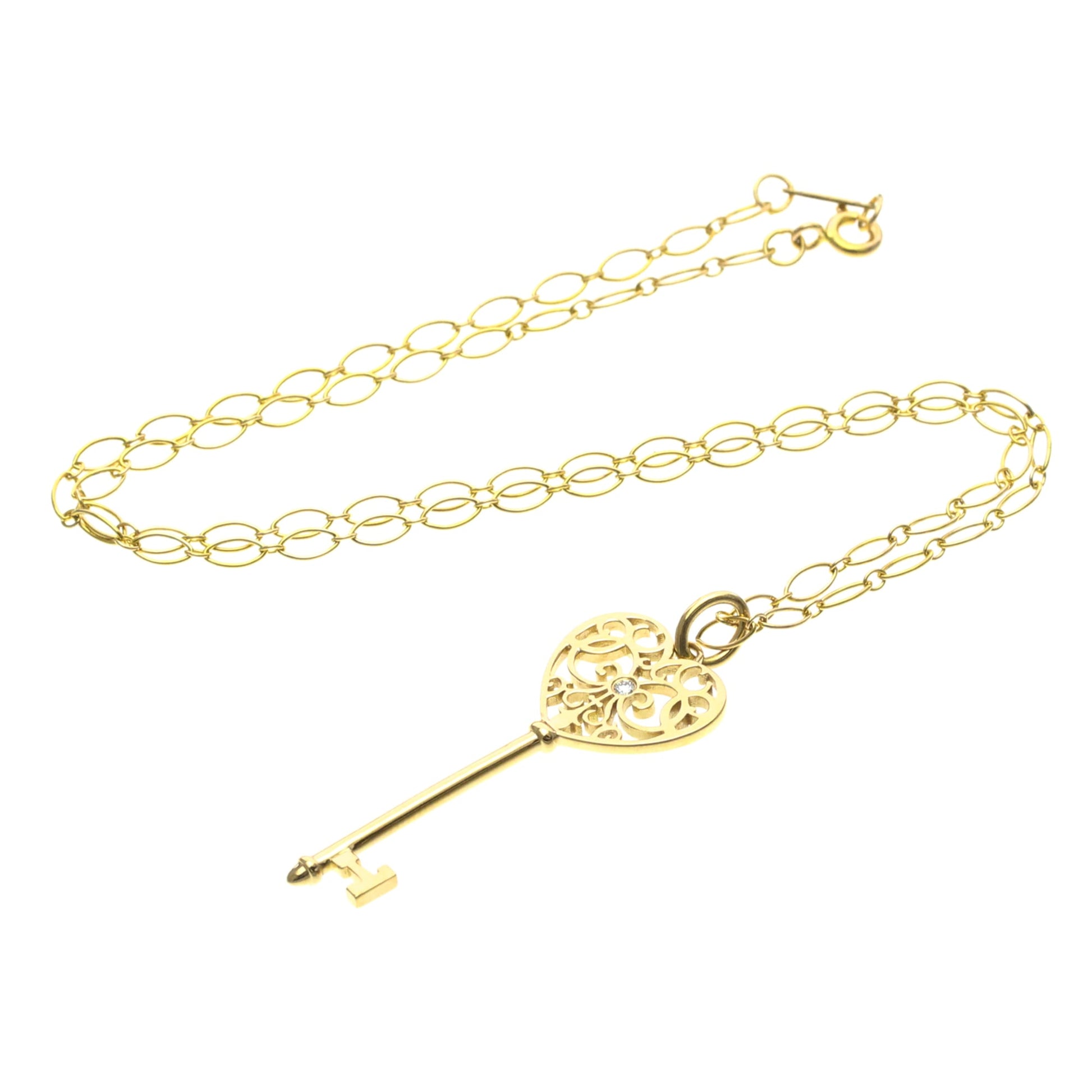 Tiffany & Co. Enchant Heart Key Pendant 18K Rose Gold with Diamond Product Image