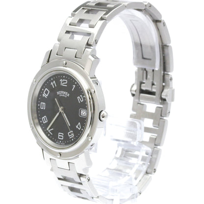 Hermes Clipper Quartz Watch Stainless Steel 36
