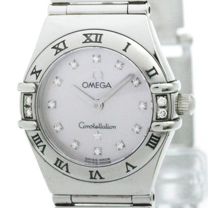 Omega Constellation Quartz Stainless Steel with Diamond Markers and Mother of Pearl 22