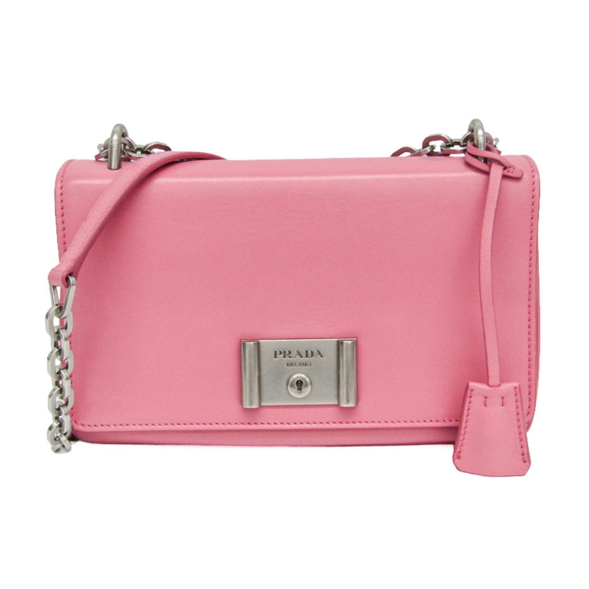 Prada Lux Chain Lock Flap Saffiano Leather Medium