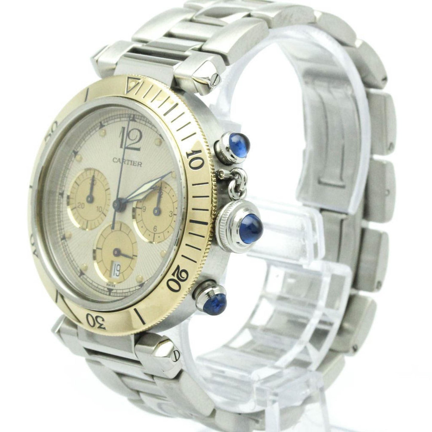 Cartier Pasha de Cartier Automatic Stainless Steel and Yellow Gold 38