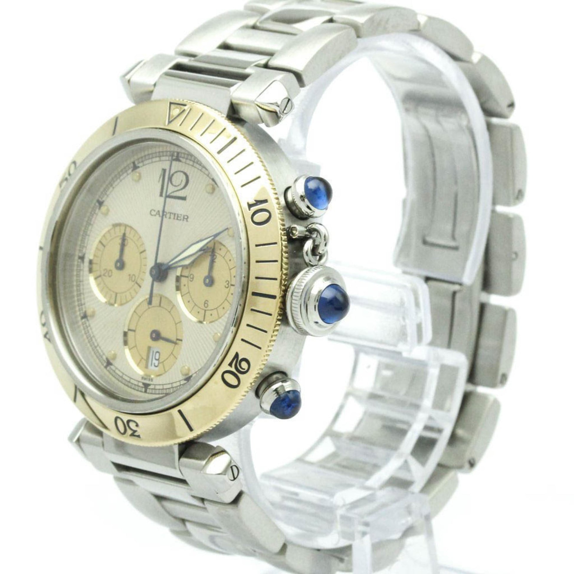 Cartier Pasha de Cartier Automatic Stainless Steel and Yellow Gold 38