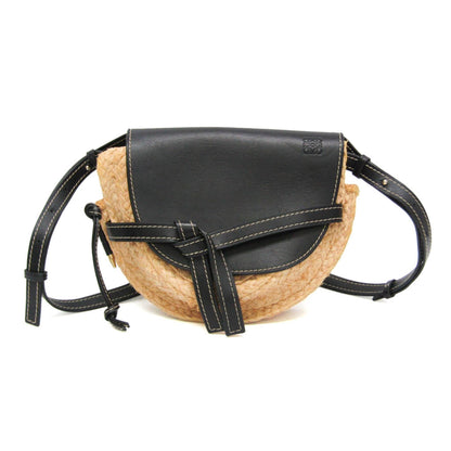 Loewe Gate Leather Leather with Raffia Mini