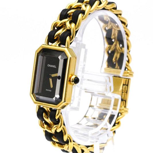 Chanel Premiere Rock Quartz Watch Plated Metal and Leather 20