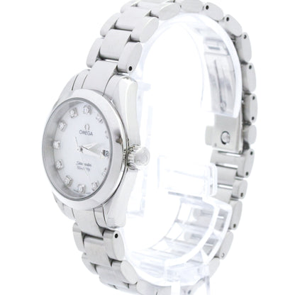 Omega Seamaster Aqua Terra 150M Quartz Stainless Steel with Diamond Markers and Mother of Pearl 28