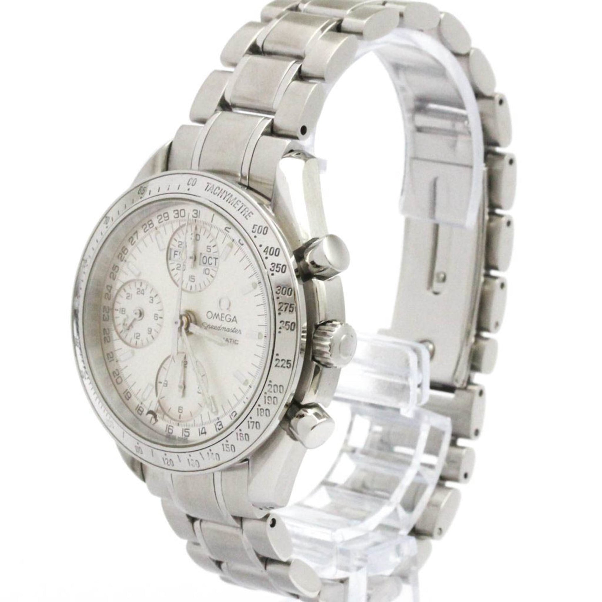 Omega Speedmaster Day-Date Chronograph Automatic Watch Stainless Steel 39