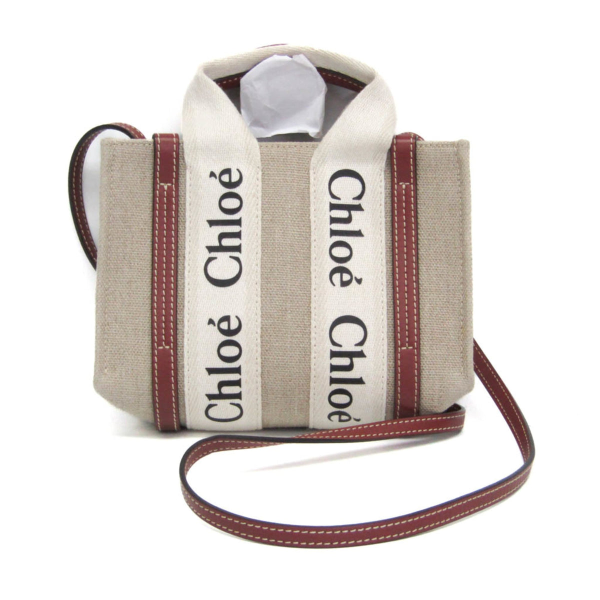 Chloe Woody Convertible Canvas with Leather Mini