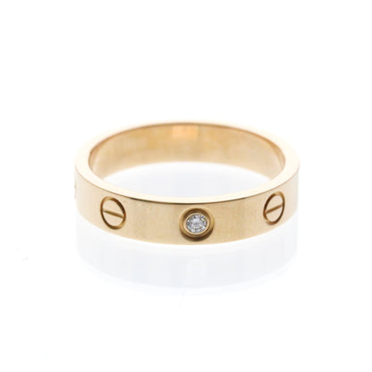 Cartier Love Wedding Band 1 Diamond 18K Rose Gold with Diamond Product Image