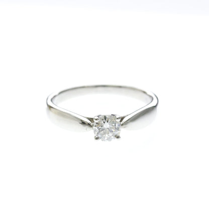 Tiffany & Co. Harmony Solitaire Platinum and Pave Diamonds with RBC Diamond G/VS1 0.23CT