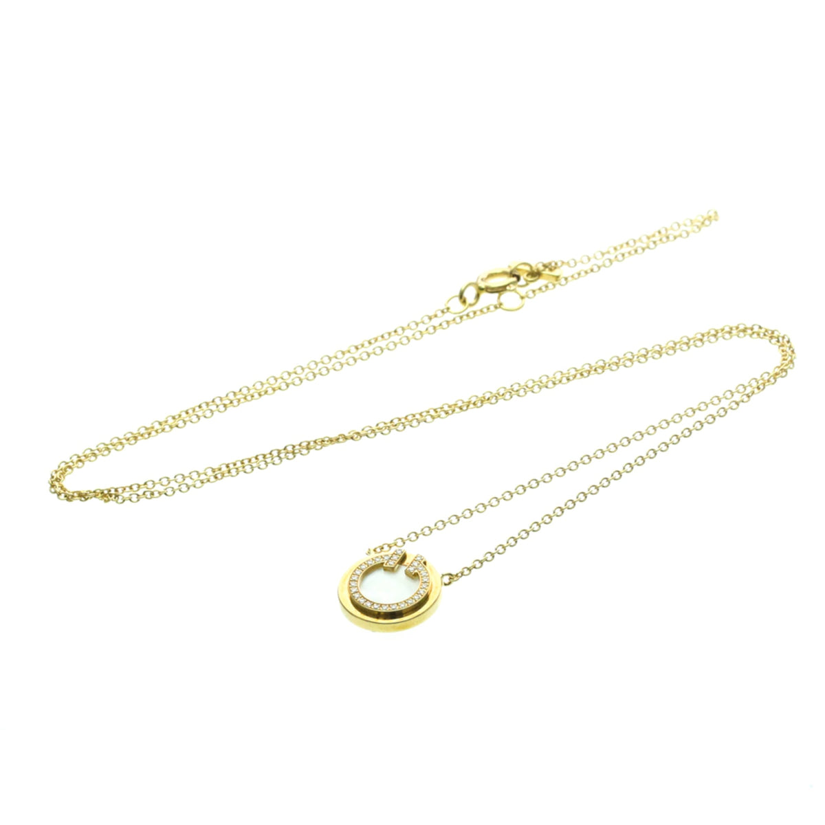 Tiffany & Co. T Circle Pendant 18K Yellow Gold with Diamond Product Image