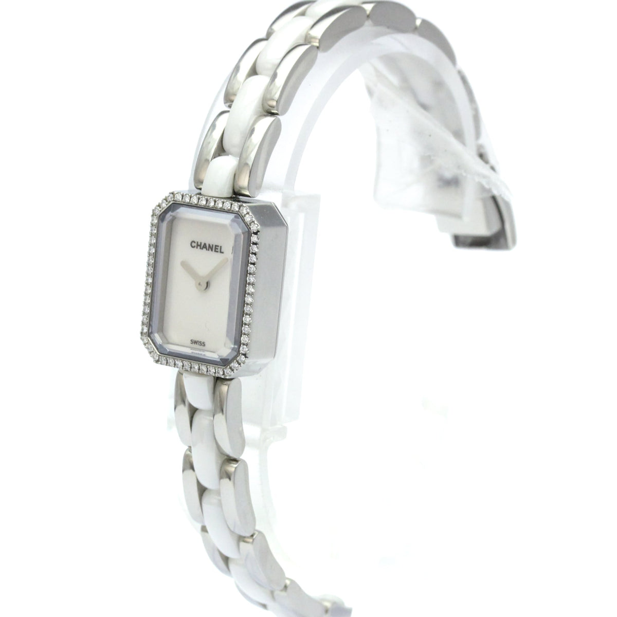 Chanel Premiere Mini Quartz Stainless Steel and Ceramic with Diamond Bezel 15