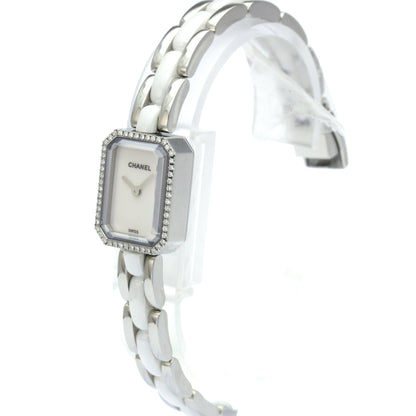 Chanel Premiere Mini Quartz Stainless Steel and Ceramic with Diamond Bezel 15