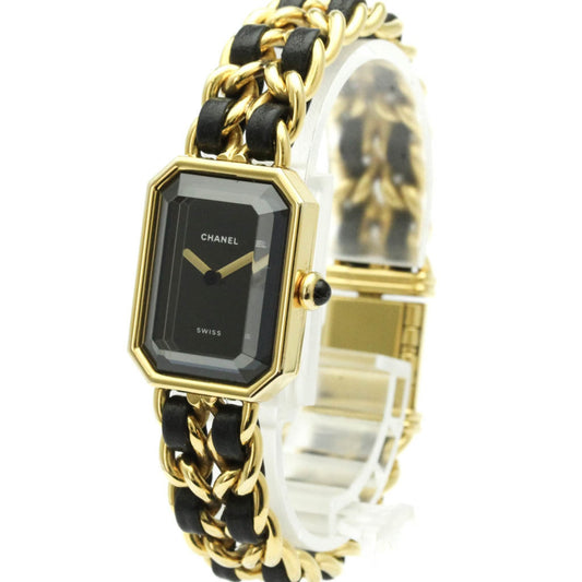 Chanel Premiere Rock Quartz Watch Plated Metal and Leather 20