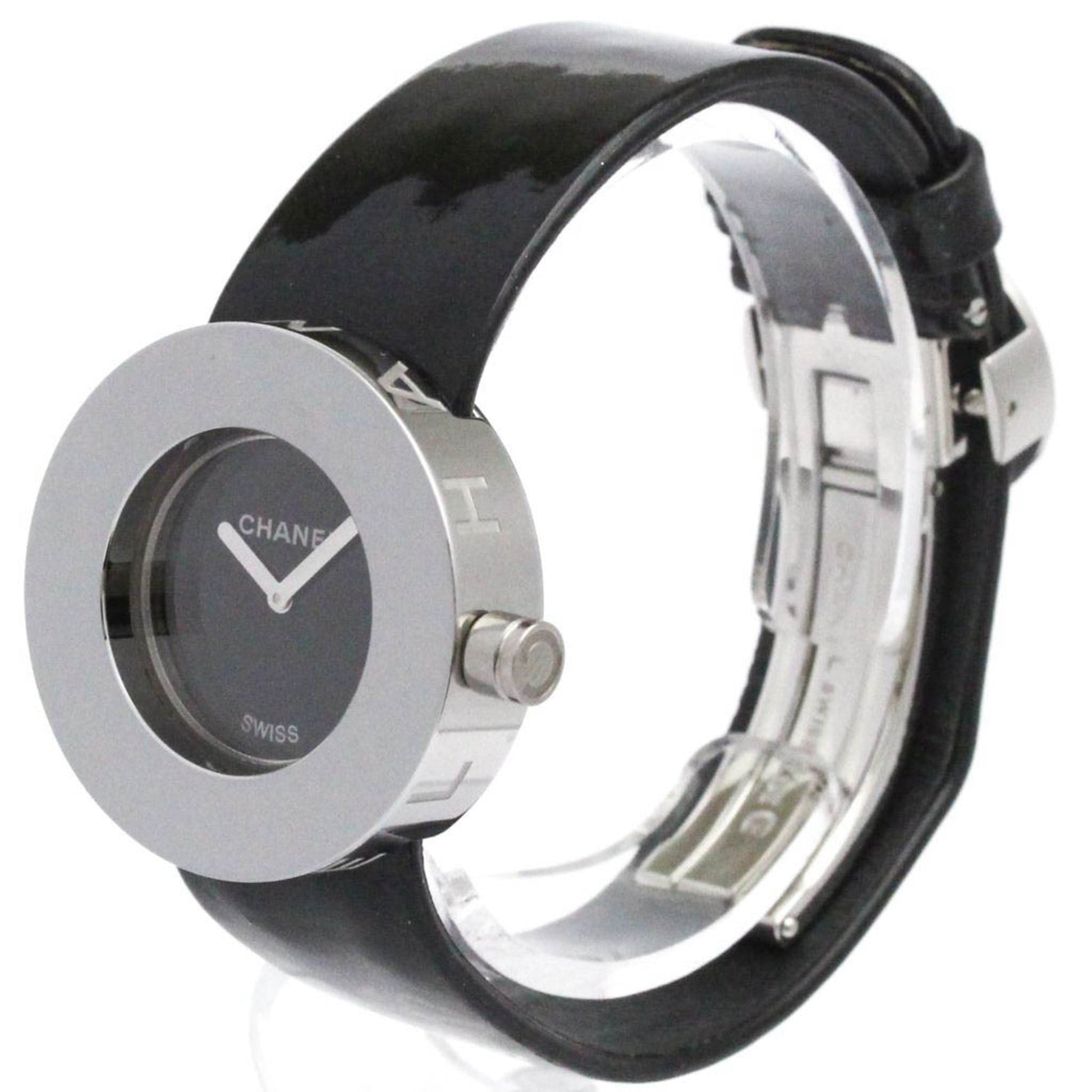 Chanel La Ronde Quartz Watch Stainless Steel and Patent 29