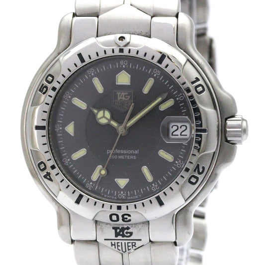 Tag Heuer Professional 6000 Quartz Stainless Steel with Plated Metal and Leather 38