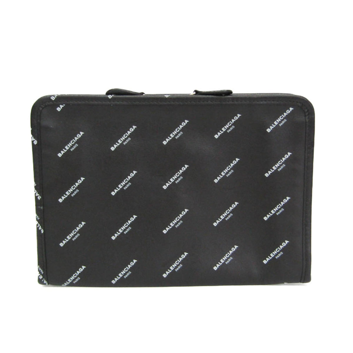 Balenciaga Logo Bazar Leather Product Image