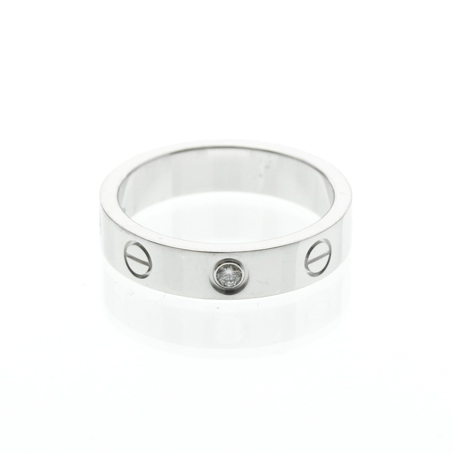 Cartier Love Wedding Band 1 Diamond 18K White Gold with Diamond Product Image