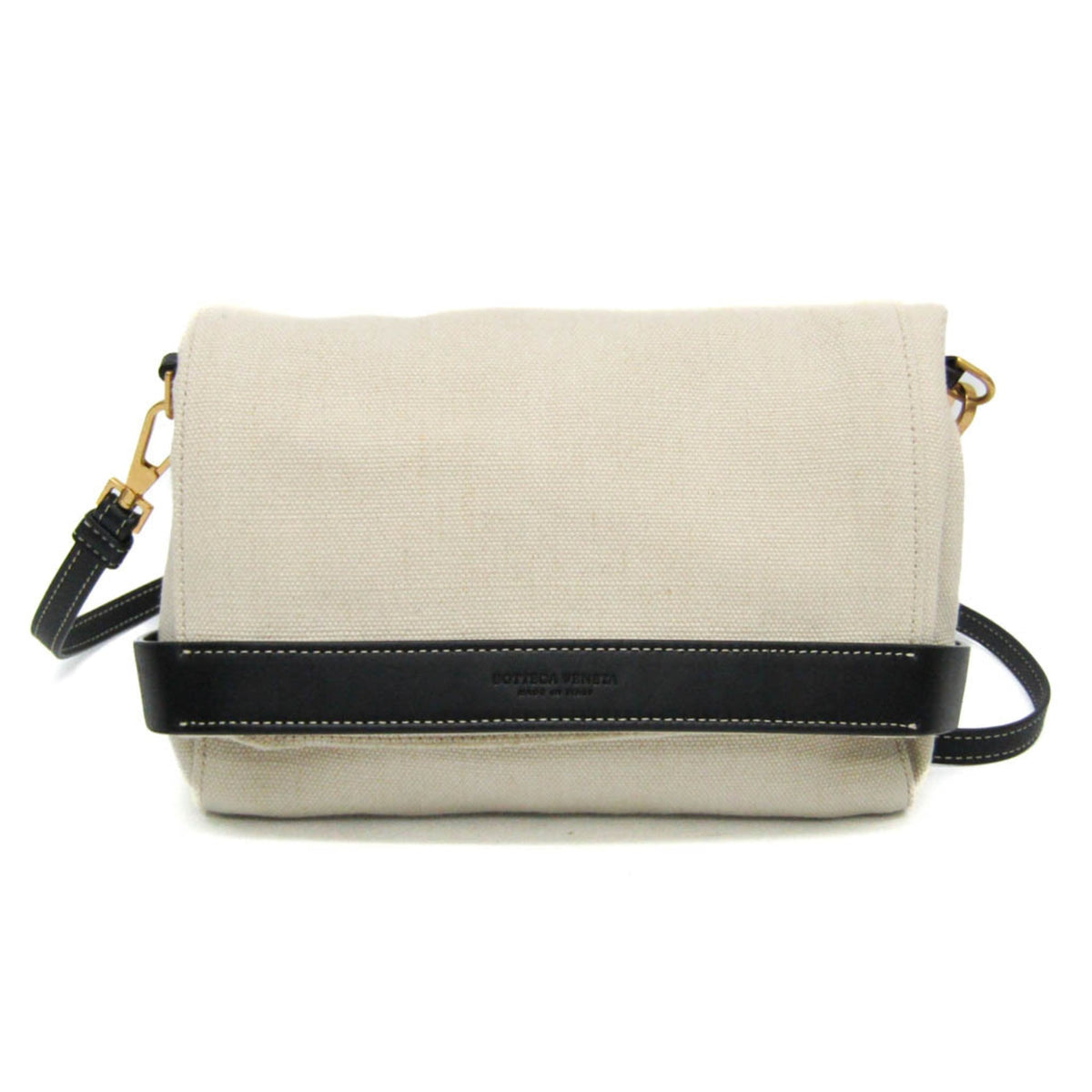 Bottega Veneta Fold Over Canvas with Leather Product Image