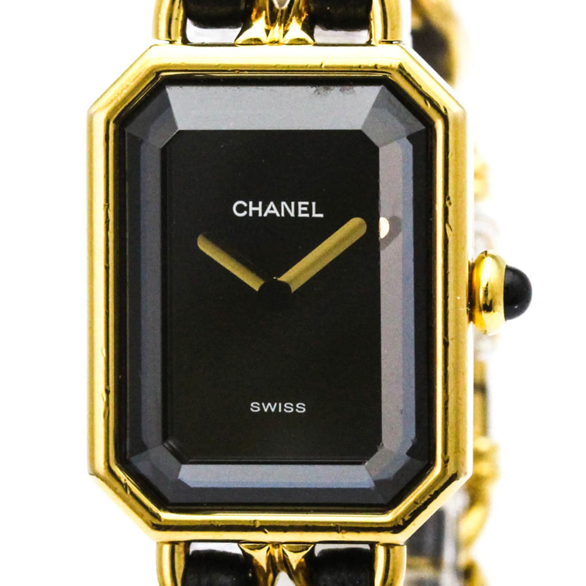 Chanel Premiere Rock Quartz Plated Metal and Leather 20