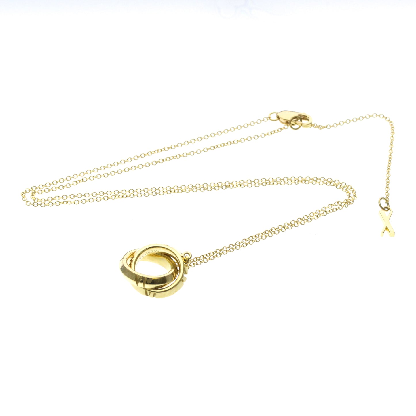 Collier Tiffany & Co. Atlas X Closed Interlocking Pendant Necklace yellow_gold or — Occasion