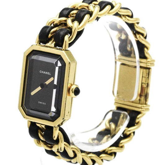 Chanel Premiere Rock Quartz Watch Plated Metal and Leather 20