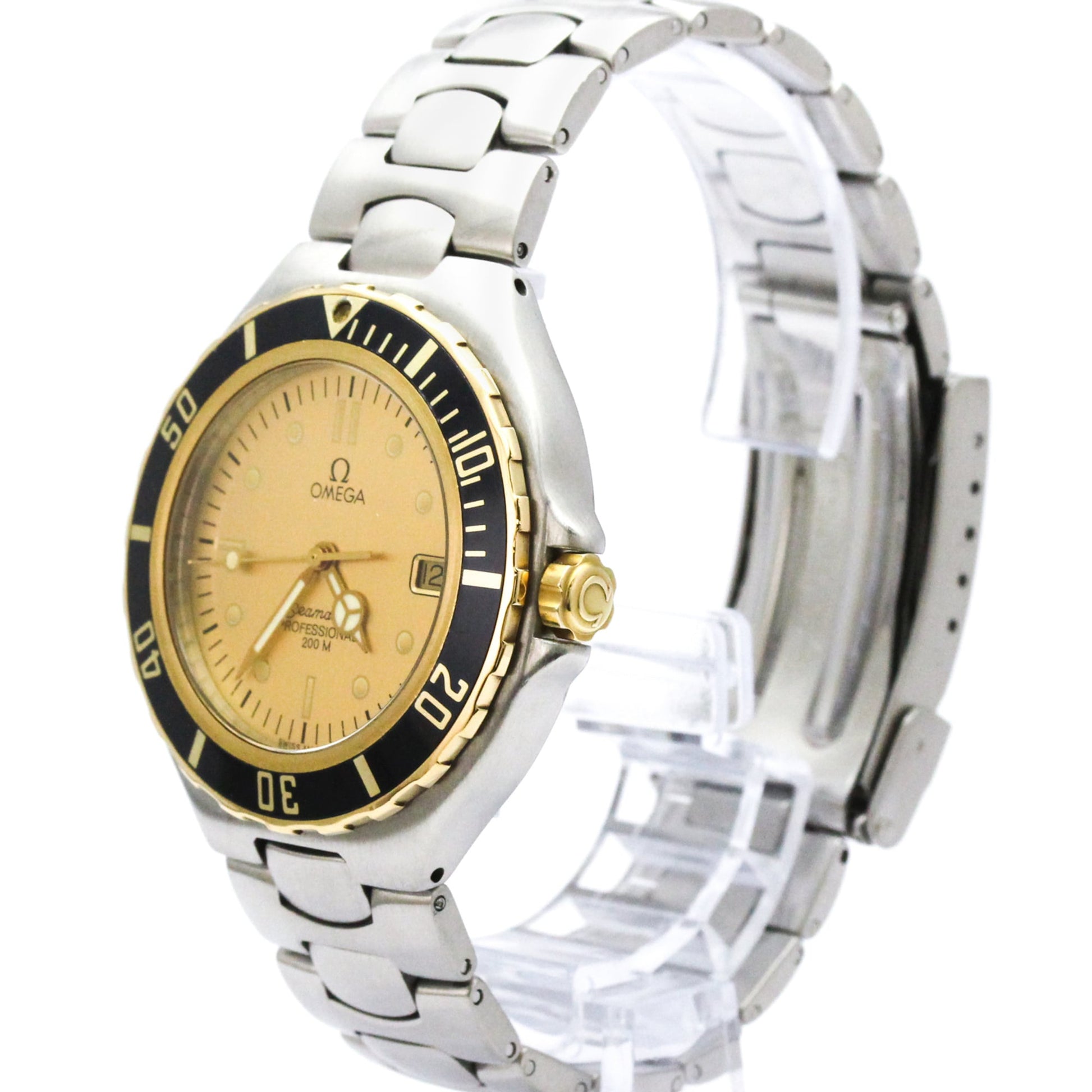 Omega Seamaster Professional 200 Pre Bond Chronometer Quartz Stainless steel and Yellow gold (18K) 38