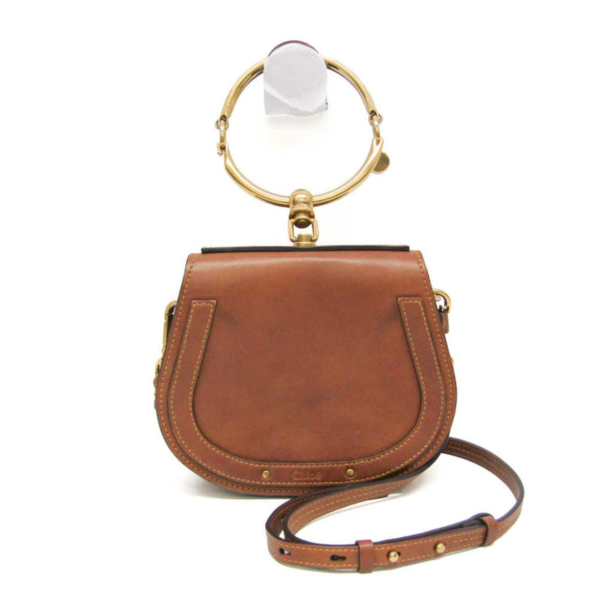 Chloe Nile Studded Suede and Leather Small