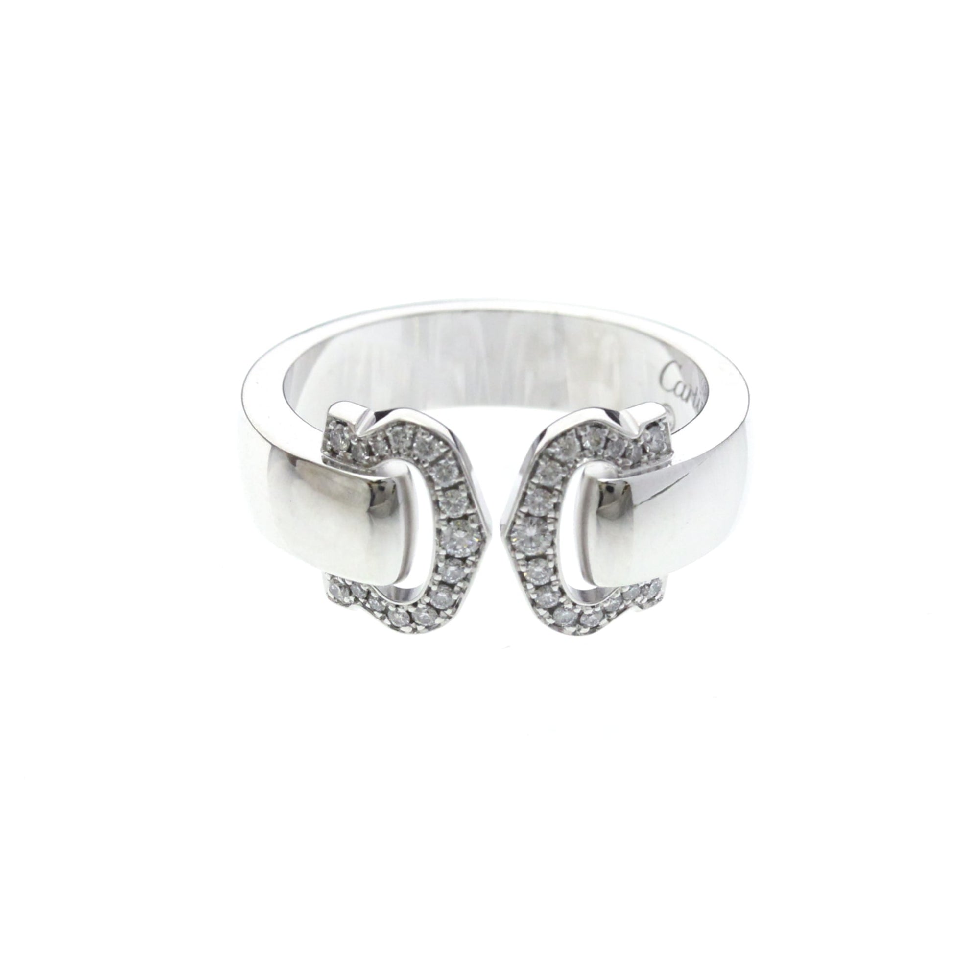 Cartier Vintage C de Cartier 18K White Gold with Diamonds Product Image