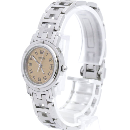 Hermes Clipper Quartz Stainless Steel 24