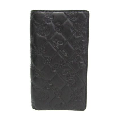 Portefeuille Chanel Lucky Symbols Yen Wallet cuir noir — Occasion