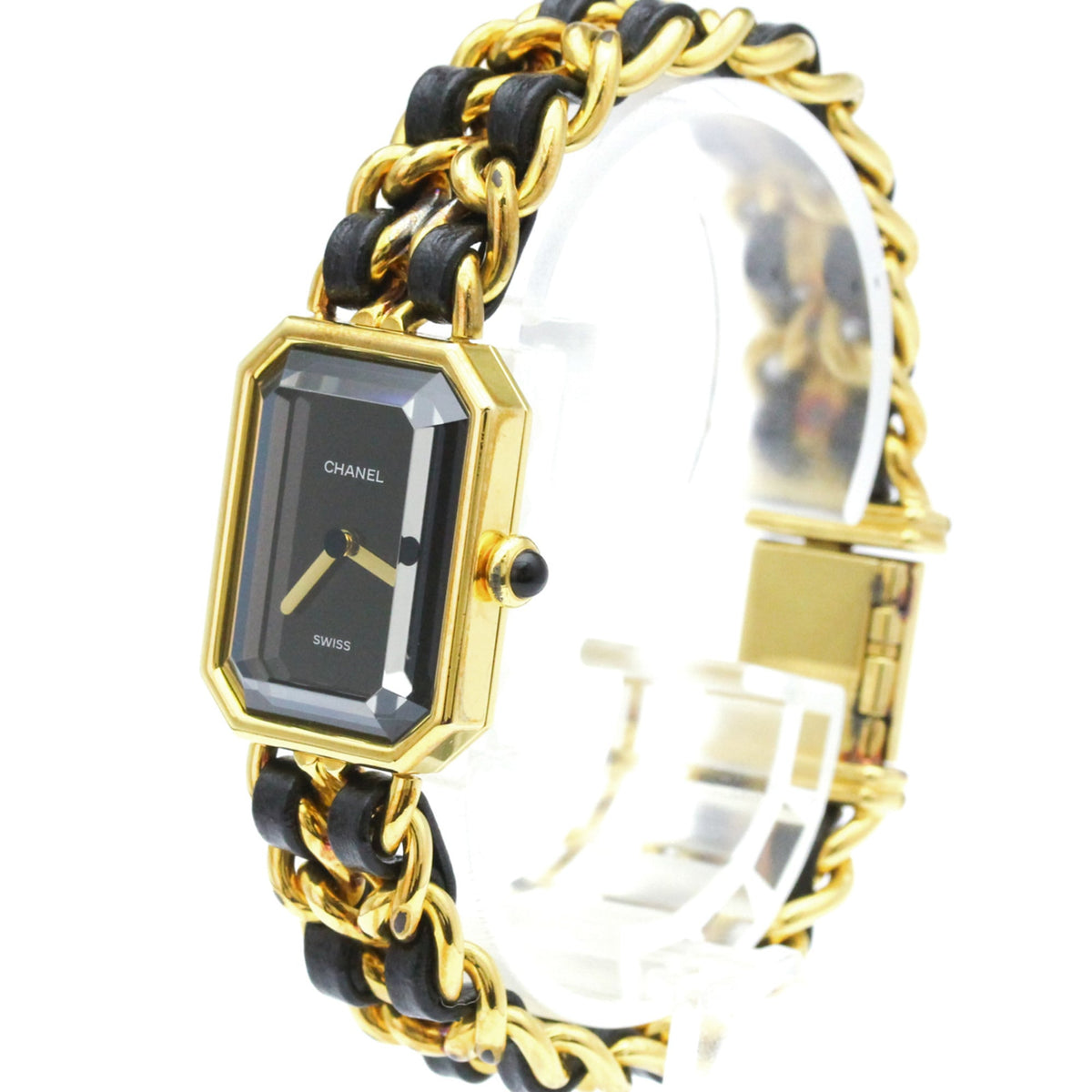 Chanel Premiere Rock Quartz Plated Metal and Leather 20