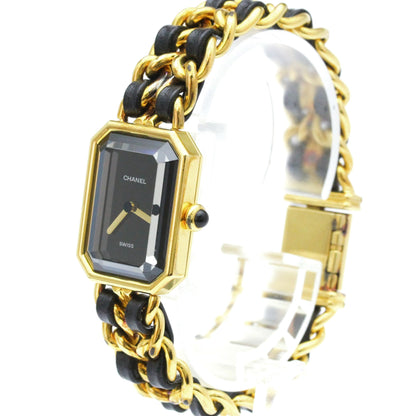 Chanel Premiere Rock Quartz Plated Metal and Leather 20