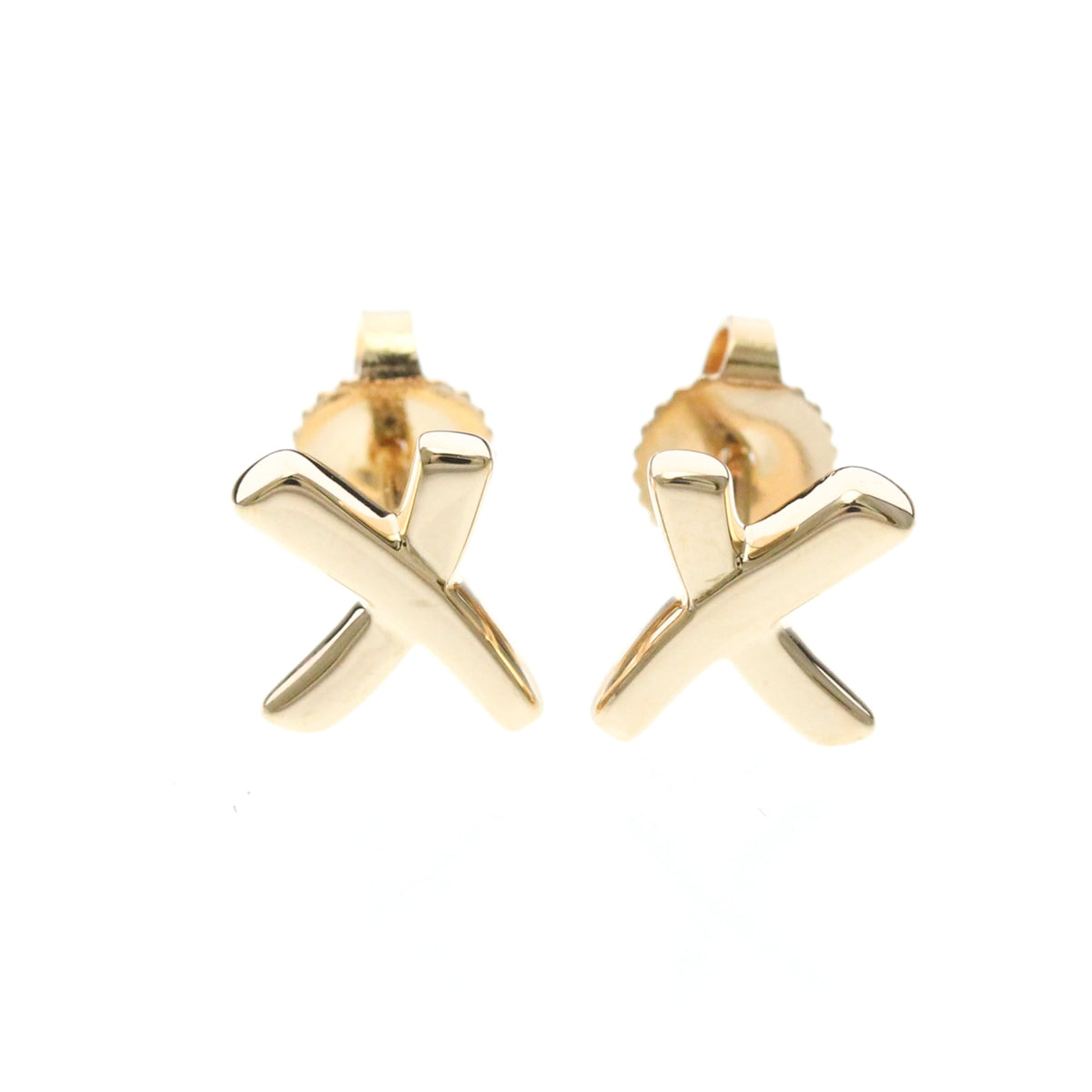 Tiffany & Co. Paloma Picasso Graffiti X Stud 18K Yellow Gold Mini