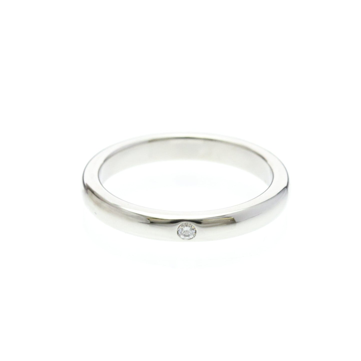 Tiffany & Co. Elsa Peretti 1 Diamond Stacking Band 950 Platinum with Diamond Product Image