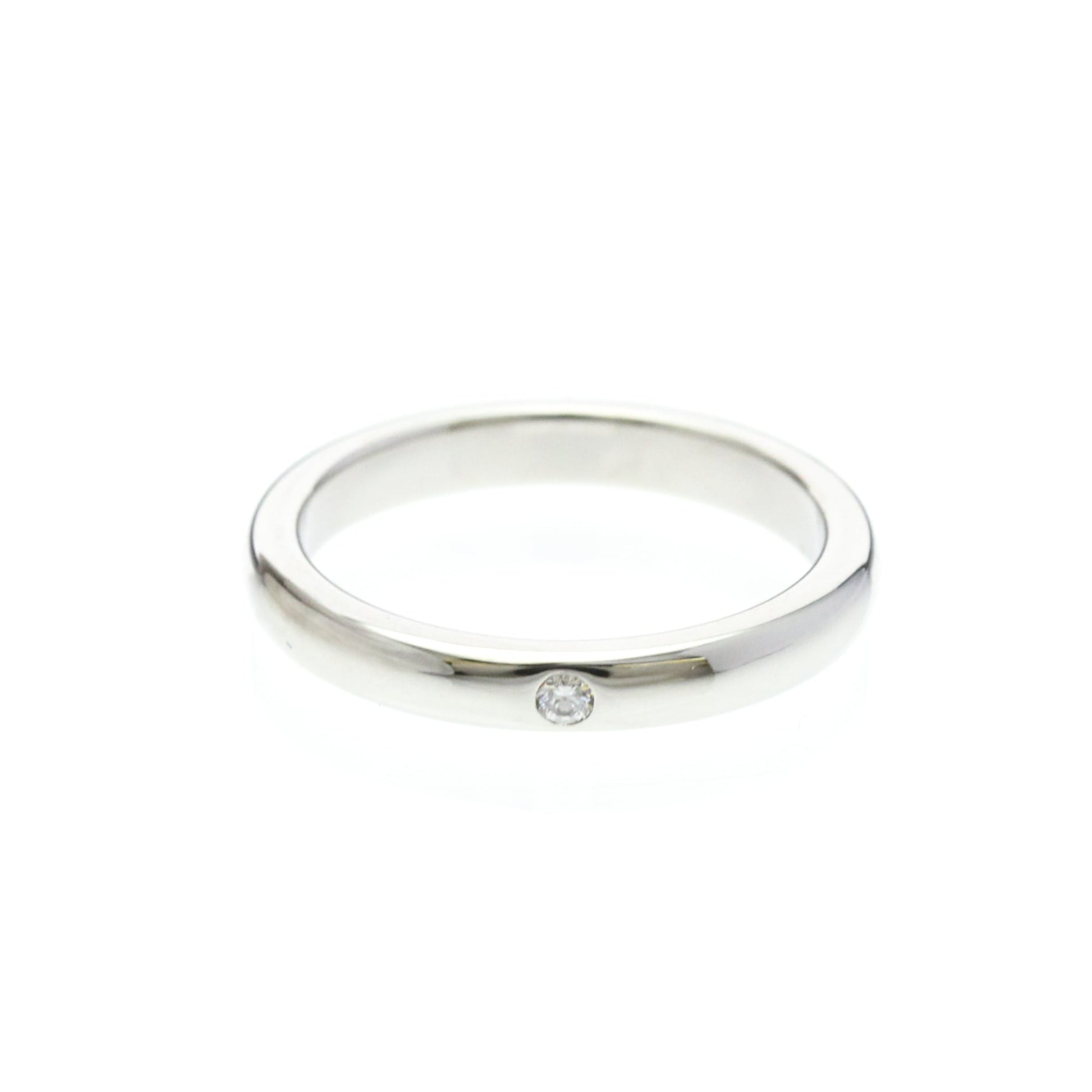 Tiffany & Co. Elsa Peretti 1 Diamond Stacking Band 950 Platinum with Diamond Product Image