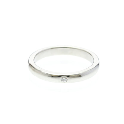 Tiffany & Co. Elsa Peretti 1 Diamond Stacking Band 950 Platinum with Diamond Product Image