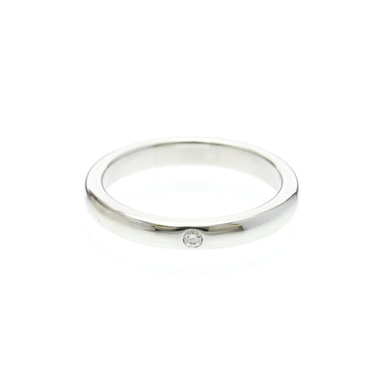 Tiffany & Co. Elsa Peretti 1 Diamond Stacking Band 950 Platinum with Diamond Product Image