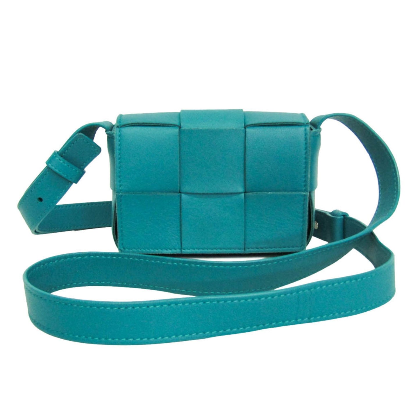 Bottega Veneta Cassette Maxi Intrecciato Leather Candy