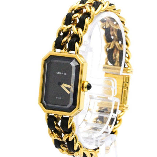 Chanel Premiere Rock Quartz Watch Plated Metal and Leather 20