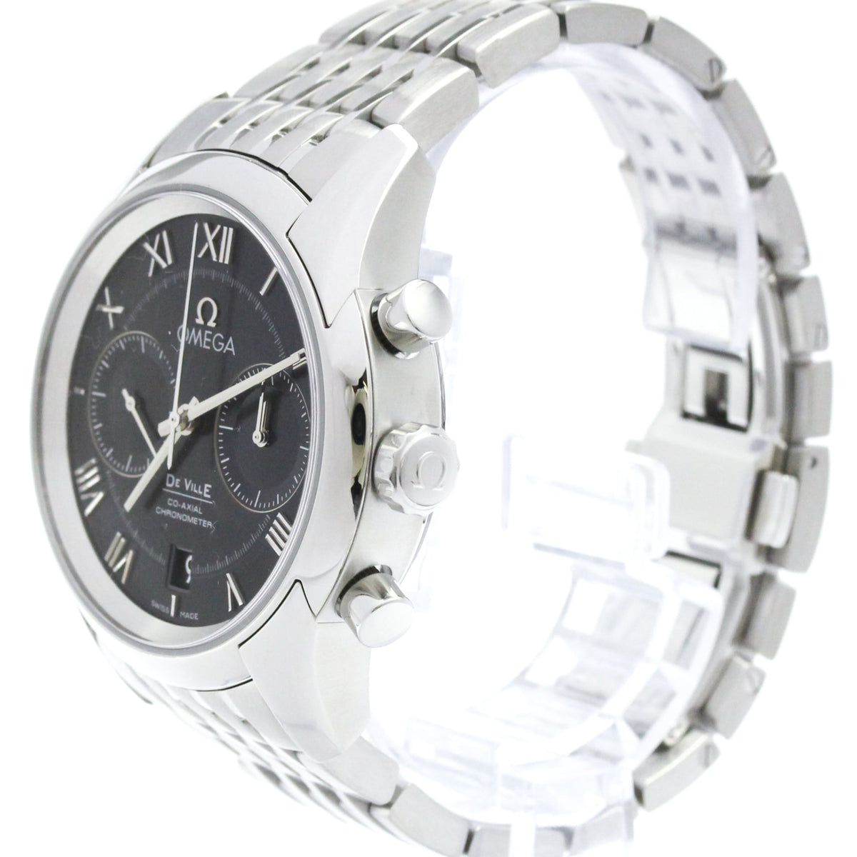 Omega De Ville Hour Vision Co-Axial Chronometer Chronograph Automatic Stainless Steel 42
