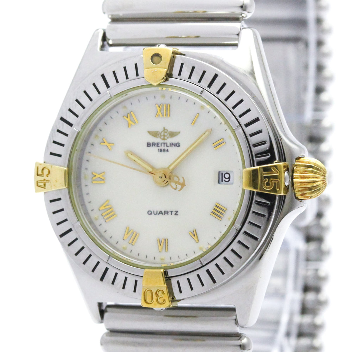Breitling Callistino Quartz 18K Gold and Steel 28