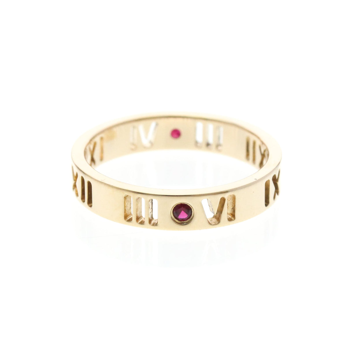 Tiffany & Co. Atlas Pierced 18K Rose Gold and Diamonds 3.5mm