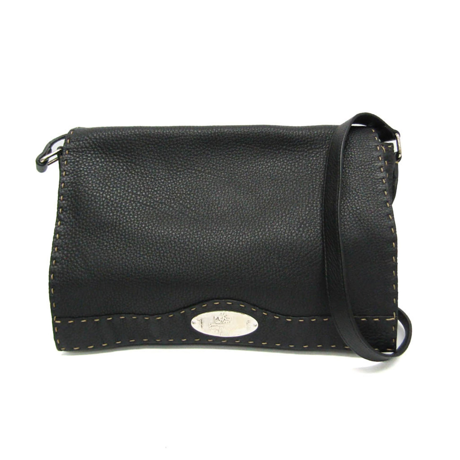 Fendi Selleria Messenger Bag Leather Medium