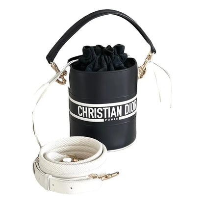 Christian Dior Vibe Drawstring Bucket Leather Small