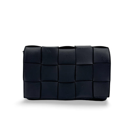 Bottega Veneta Cassette Maxi Intrecciato Leather Mini