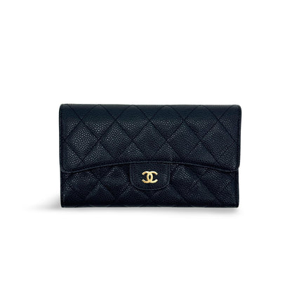 Chanel Timeless Long Wallet Lambskin Medium