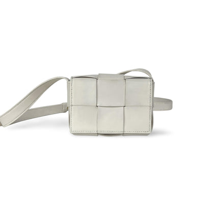Bottega Veneta Cassette Maxi Intrecciato Leather Candy