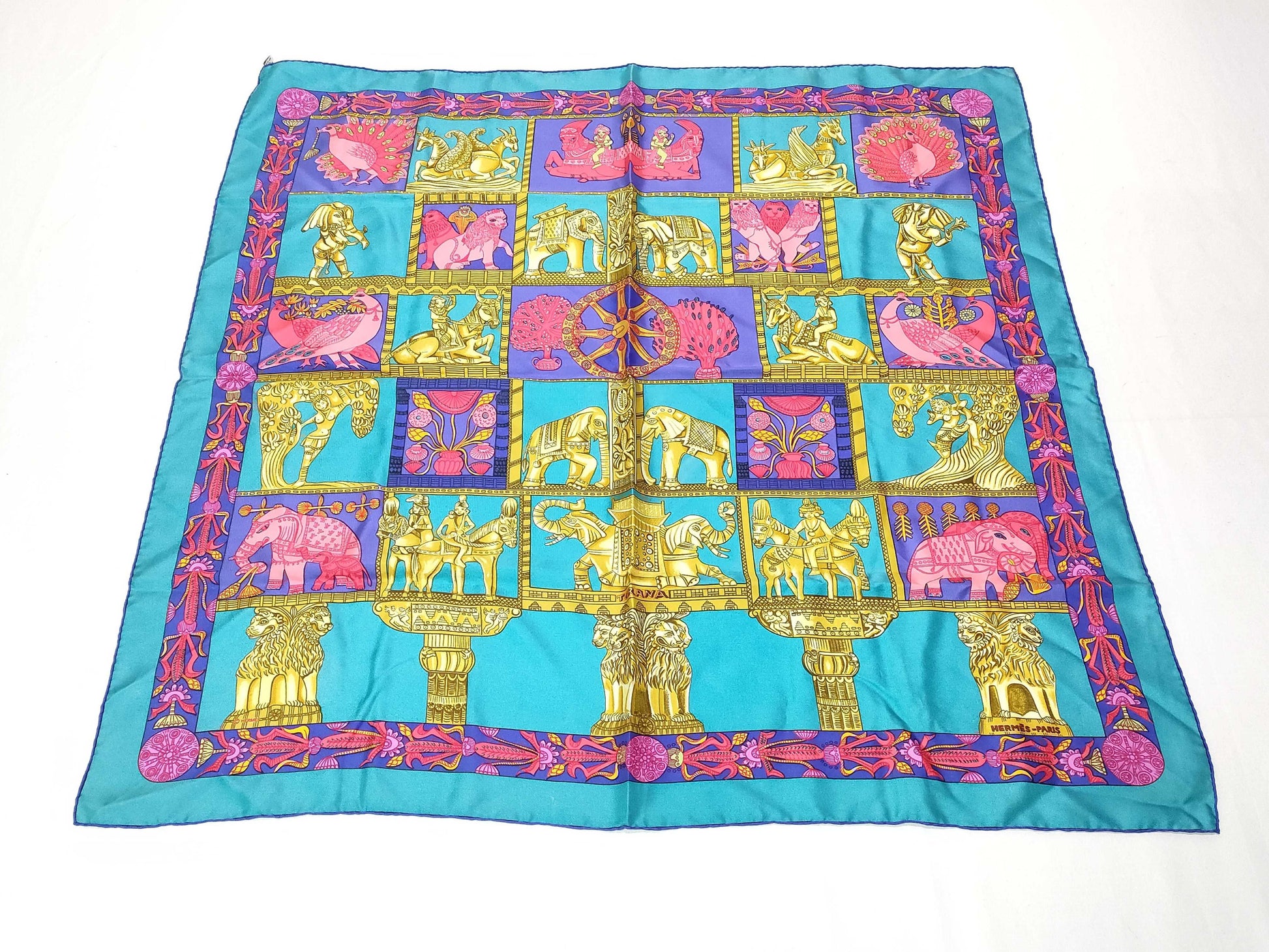 Hermes Carré 90 Silk multicolor 90 x 90