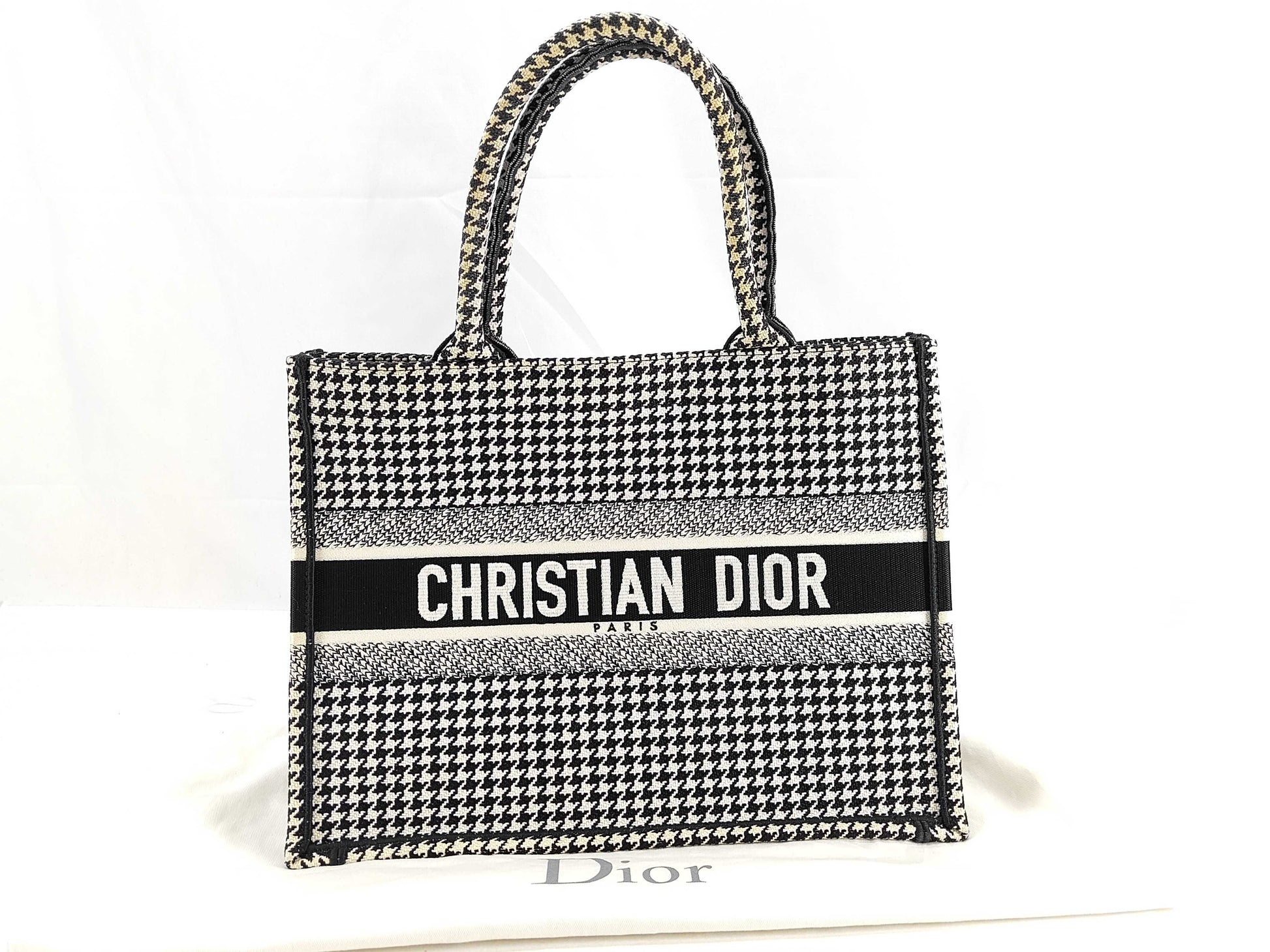 Christian Dior Book Tote Embroidered Canvas Medium