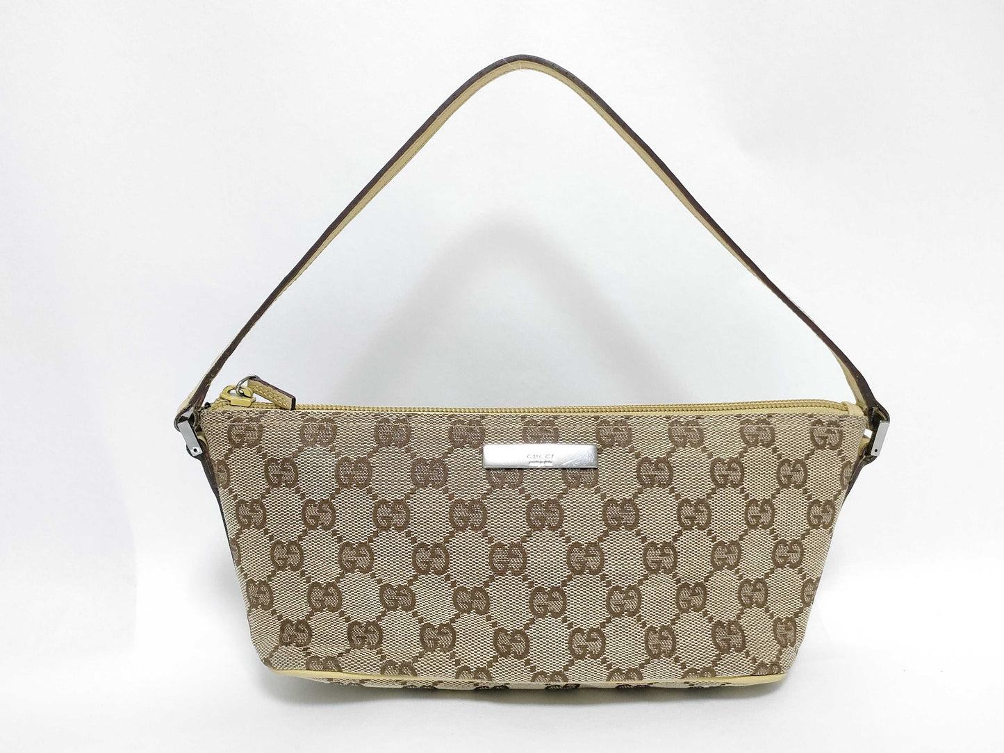 Gucci Vintage Boat Pochette GG Canvas Small